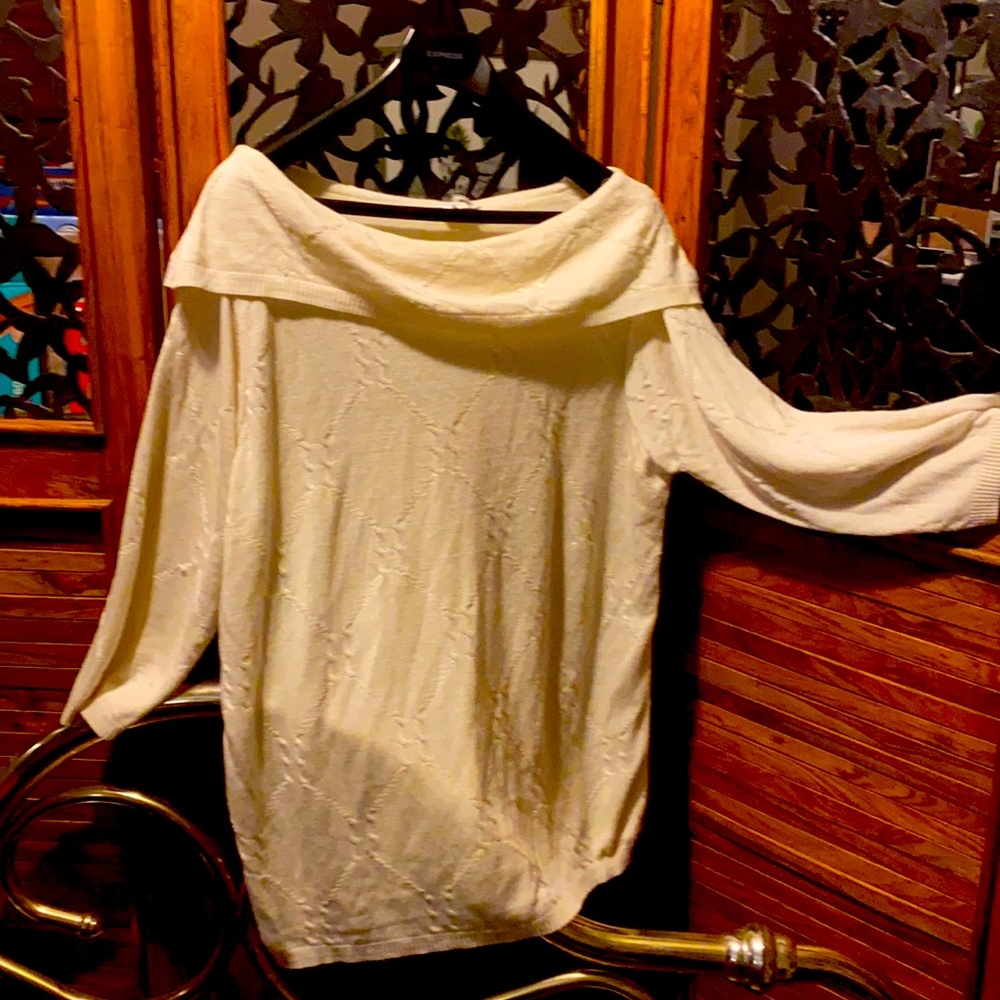 Vintage 80s 90s Fashion Bug Sweater Off shoulder